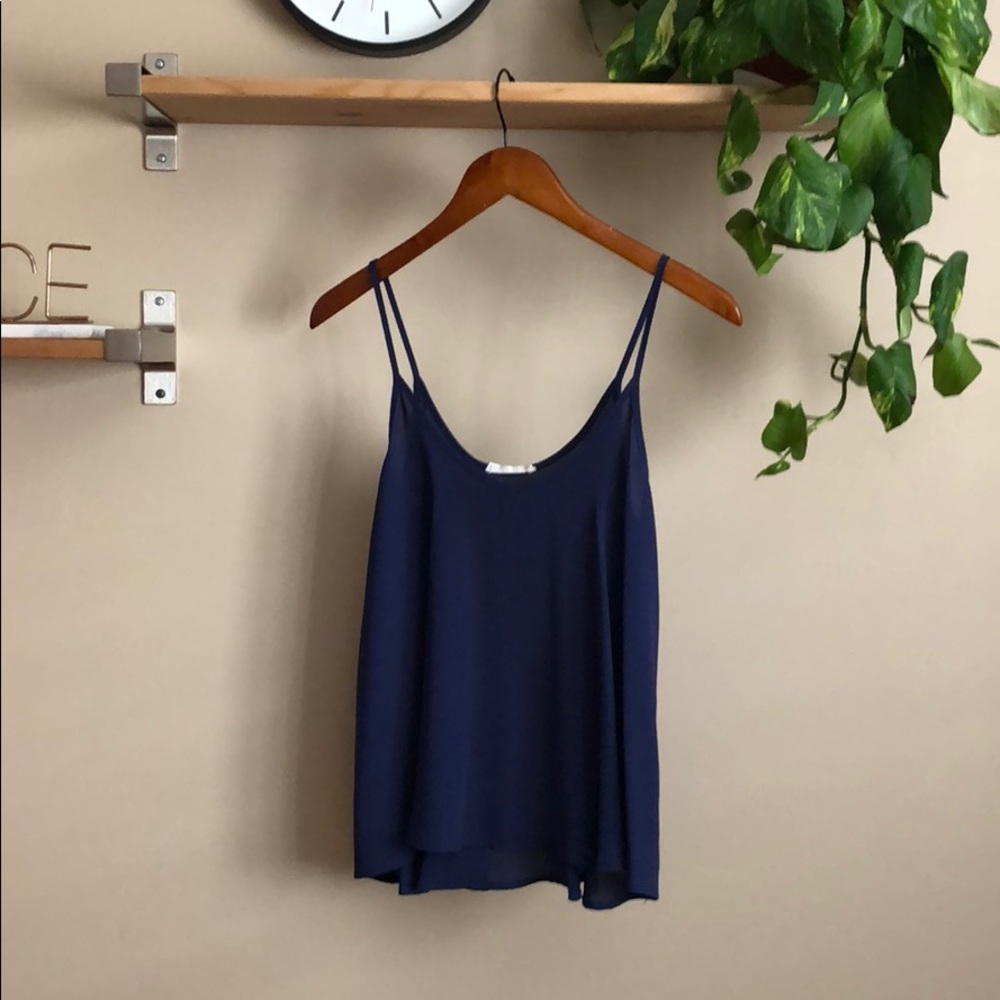 Navy Lush Tank Top Size Small